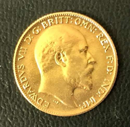 1908 Gold Half Sovereign - King Edward VII