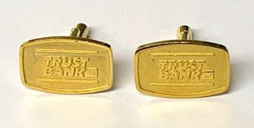Vintage Trust Bank Cufflinks