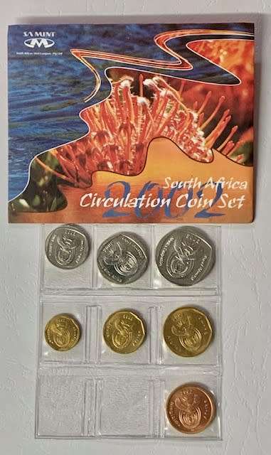 2002 SA Mint Pack Set - Circulated Coin Set - Still Sealed