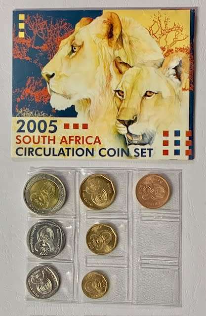 2005 SA Mint Pack Set - Circulated Coin Set - Still Sealed