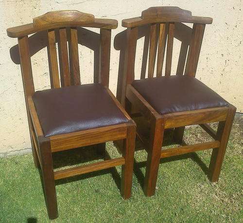 Beautiful Vintage SOLID TEAK "Old government" CHAIRS. PRICE IS FOR BOTH CHAIRS!