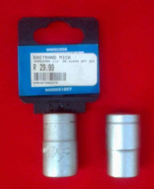 2 x "WORKSMAN" 6 point SOCKETS - one brand new and other only used once!