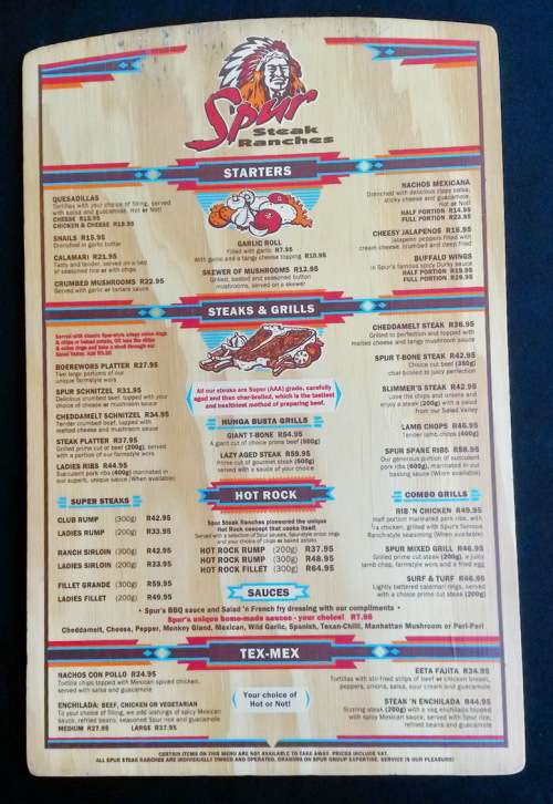 Nostalgia at its best! 3 X "outdated" WOODEN MENUS USED BY A FRANCHISE RESTAURANT!!. bid/menu