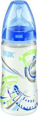 NUK First Choice Wide Neck Bottle with Silicone Teat (300ml)(0-6 Months)