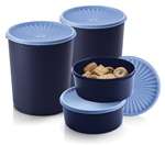 Tupperware Giant  Canister Set 2 x 11L & 2 x 2L