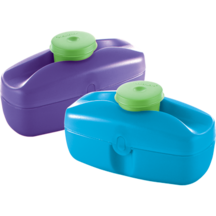 Tupperware Healthy Keeper Set (2) with 2 clip on dip containers