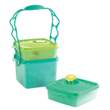 Tupperware Snack Set 3 & Handle (microwaveable)  2L x 1 & 850ml x 2