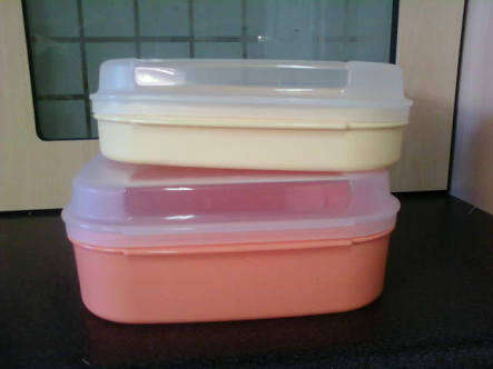 Tupperware Handy Stor Set (2) in BLACK HALF PRICE