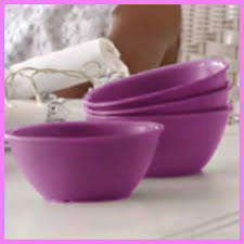 Tupperware Legacy Bowls (400ml x 4) PURPLE
