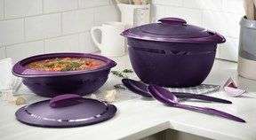 Tupperware insulated oval server LOW,  IDEAL FOR WINTER!! PURPLE