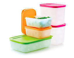 Tupperware Freezer Mates Set (2 x 450ml) blue or orange