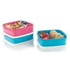 Tupperware Square Divided Dish Set 550ML & 500ML on the go bottles!!! AQUA BLUE OR PINK