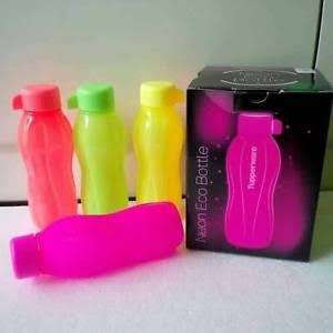 Tupperware on the go drinking bottle 350ml x 2 NEON PINK