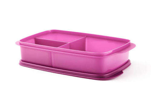 Tupperware cool divided lunch box 1L, PURPLE OR PEACH OR BLUE