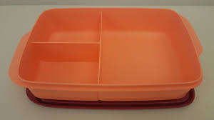 Tupperware cool divided lunch box 1L, PURPLE OR PEACH OR BLUE