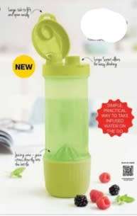 Tupperware Infuser Bottle 750ml in watermelon