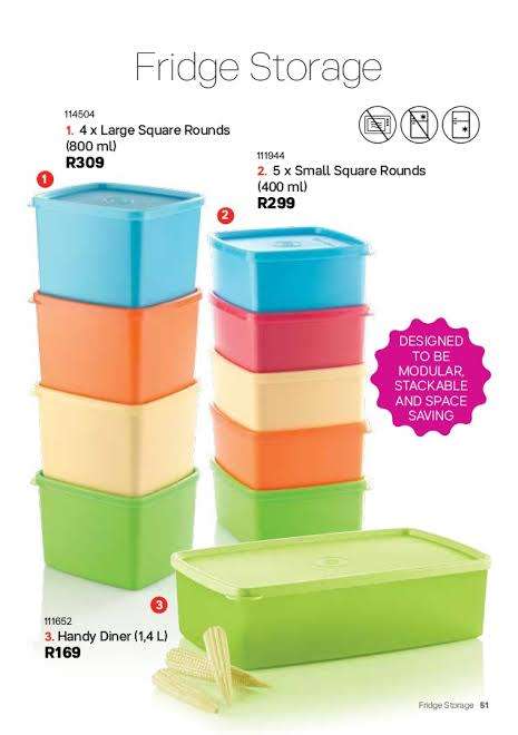 Tupperware double diner (1.4L ) ALSO AVAILABLE IN AQUA