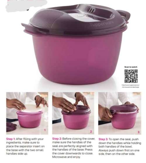 Tupperware Microwave Rice Maker  2L EMERALD GREEN