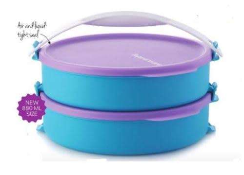 Tupperware Click-to-go Set with handle (880ml x 2)
