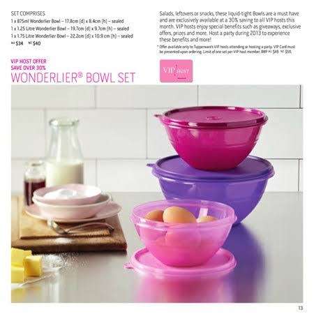 Tupperware wonderlier bowl set 2.4L & 2 x 1L