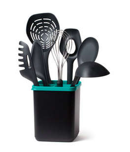 Tupperware Kitchen Prep Tool Set -Spatula and Whisk with holder STRONG & STURDY