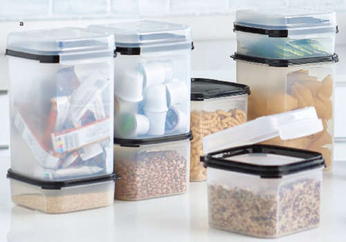 Tupperware SQUARE SET 1,2&3(1.2L, 2.6L, 4L ) BLACK, AQUA, INDIGO, PURPLE OR WINE