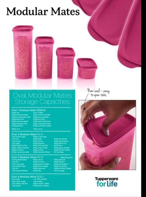Tupperware Space Saver Oval Modular Set  4,3,2 & 1