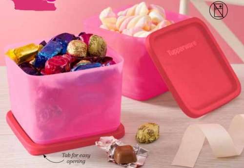 Tupperware Cubx set (1L X 2) IDEAL SPACE SAVING SOLUTIONS, HALF PRICE!! SALT WATER AND BLUE