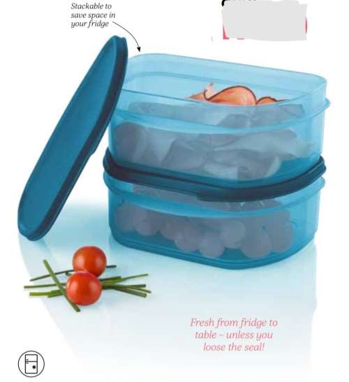 Tupperware Fridge stackables ( 650ml x 2)