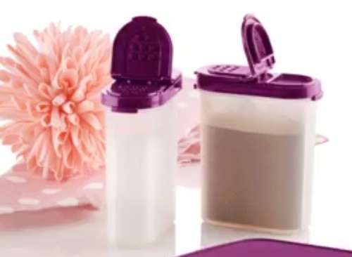 Tupperware  Spice Space Saver Set (250ml x 2) PURPLE LIDS