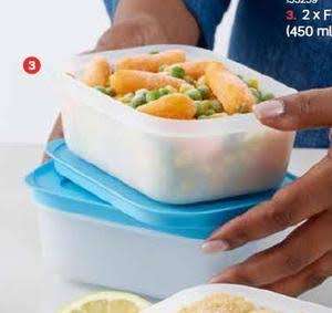 Tupperware Freezer Mates Set (4 items)2 x 450ml, 2 x 230ml ice trays IDEAL SPACE SOLUTI