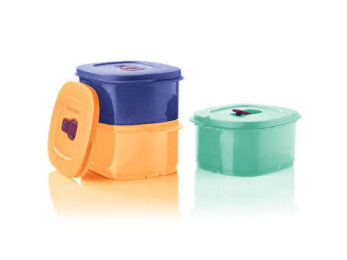 Tupperware Crystalwave Square 800ml X 2, MICROWAVEABLE!! SUPER Special TEAL