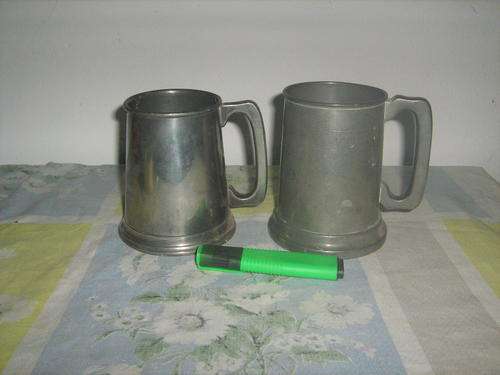 2x Pewter Tankards See Pictures