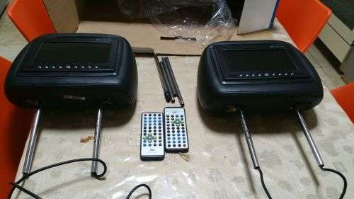 BLACK CAR HEADREST DVD PLAYERS