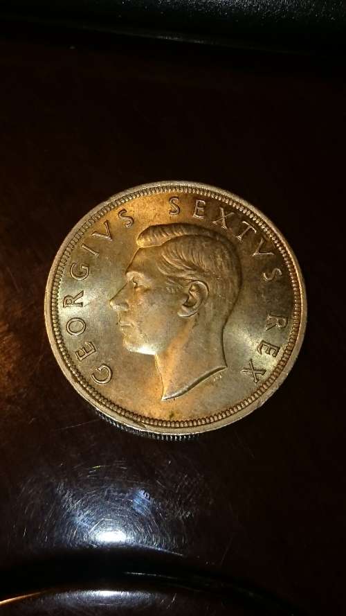 1952 Silver 5 Shillings(Crown) Cape Founding
