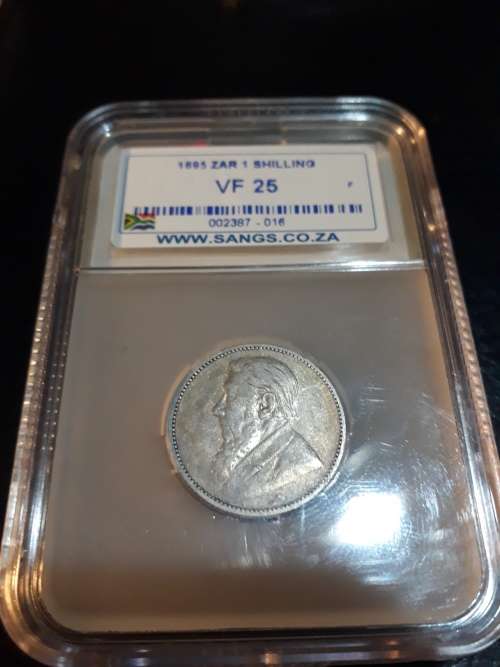 1895 ZAR 1 Shilling VF 25