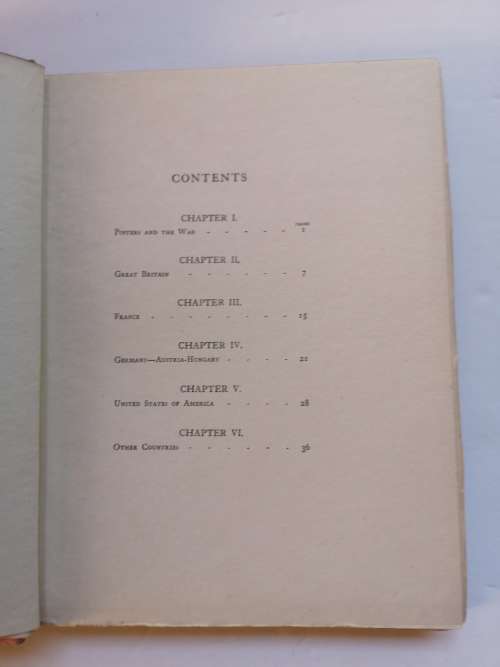 War Posters issued by Belligerent and Neutral Nations 1914-1919 by HARDIE, Martin & SABIN, Arthur K.