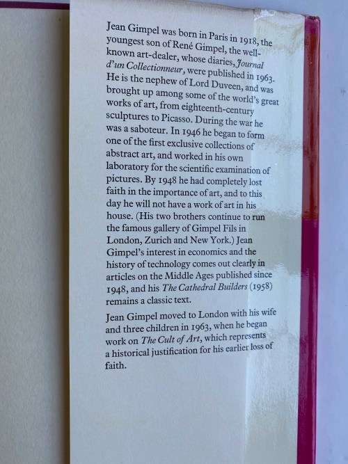 The Cult of Art by Jean Gimpel