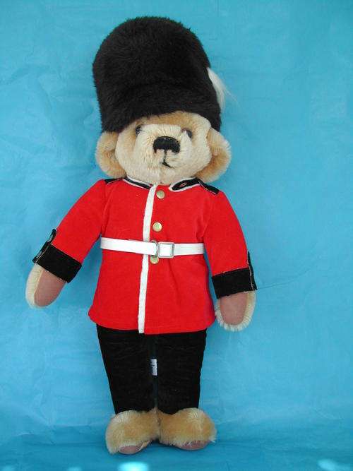 Merrythought Bear Dressed as Guardsman, C.1972.