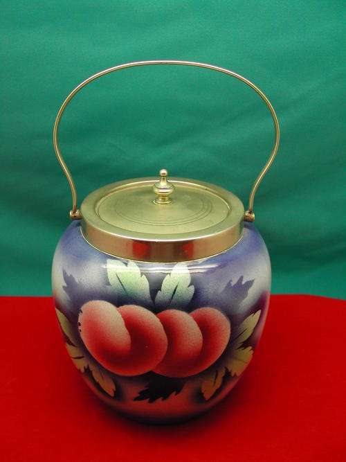 Pre-War Pottery Biscuit Barrel