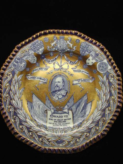 Commemorating Plate: Edwardian, C1902