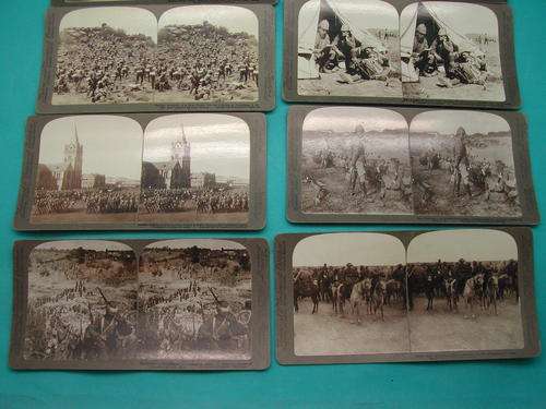 29 Boer war (Anglo Boer War) stereo cards, C.1908