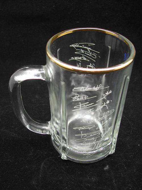 French Rugby Beer Glass