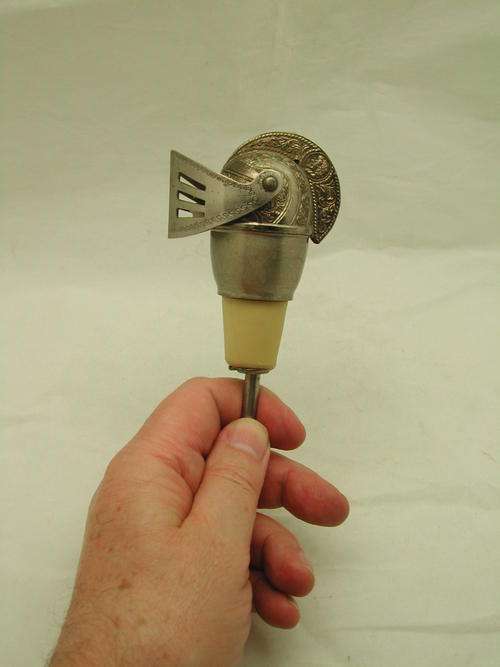 Booze Dispenser/Bottle Stopper Silver Plated