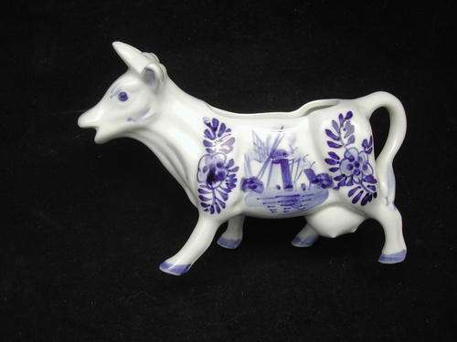 Delft, Cow Shaped Milk Jug/Creamer