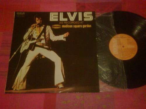 ELVIS-AS RECORDED AT MADISON SQUARE GARDEN-VINYL/LP-IN VG+ CONDITION-SLEEVE AND COVER IN VG CONDITIO