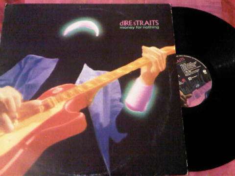 dire straits -money for nothing--lp/vinyl-vg+ condition-sleeve/cover in g++/vg condition