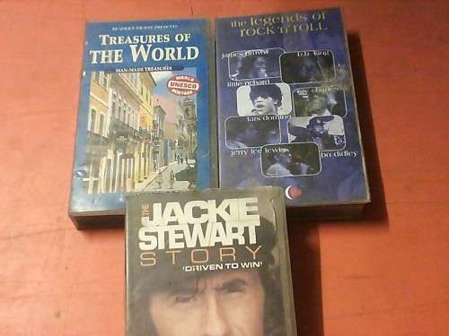 3x various- vhs casette's-in very good condition