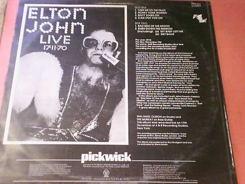 Elton John-Elton John Live 17-11-70-lp
