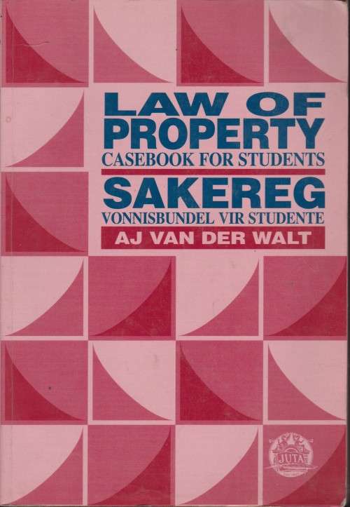 Law of Property Casebook for Students/ Sakereg Vonnisbundel V-soft cover book in very good condition